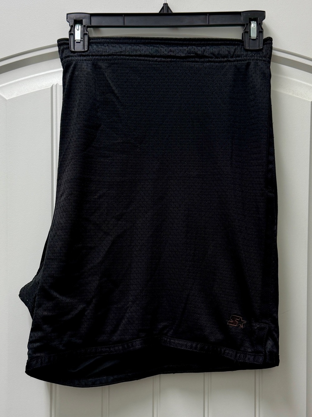 Starter Mesh Mens Big & Tall 3XL Black Basketball Shorts 8” Inseam